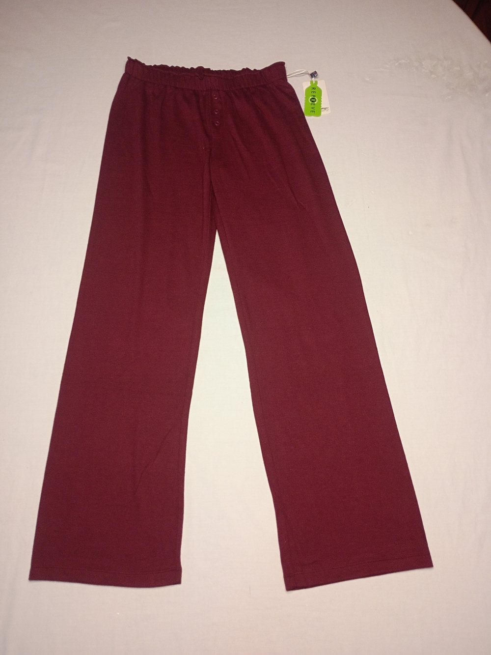 #1288 P.J. Salvage Wide-Leg Lounge Pants in Burgundy